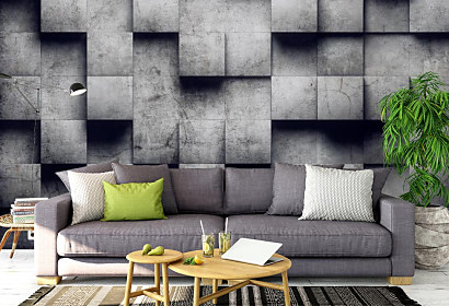 3d Fototapeta Kockovaný betón 1539